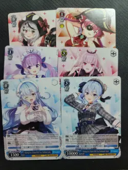 English Weiss Schwarz Hololive Card Lot of 6 -- Suisei, Lamy, Chloe and more! - Image 1