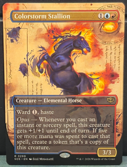Colorstorm Stallion 299 BORDERLESS Secrets of Strixhaven Card Game MTG NM TCG - Image 1