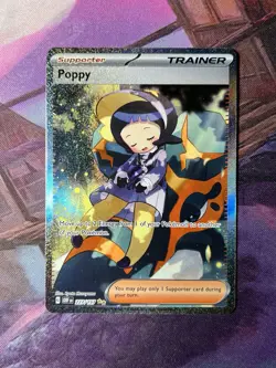 Poppy 227/197 Illustration Rare Obsidian Flames Pokemon Card - NEAR MINT - Image 1