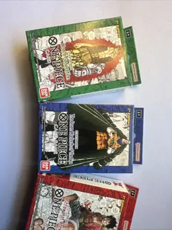 One Piece CCG Card Game 1st Edition Super Pre Release Starter Deck Set 1-4 - Image 3