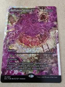 Bloodline Bidding - (Showcase) (Fracture Foil) Lorwyn Eclipsed - Mtg - Image 1