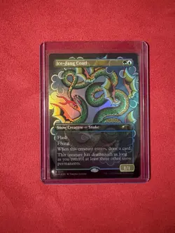 FOIL Ice-Fang Coatl - Secret Lair Two Scoops Inked Chaos Vault MTG Magic #171 - Image 1