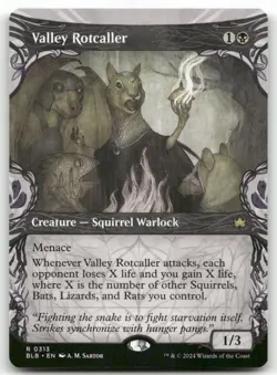 Valley Rotcaller Showcase MTG Bloomburrow 313 Rare NM - Image 1
