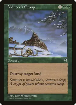 MTG Winter's Grasp Tempest Uncommon LP - Image 1