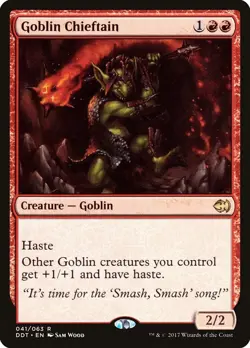 Goblin Chieftain x1 NM - Duel Decks: Merfolk vs. Goblins - Magic the Gathering - Image 1