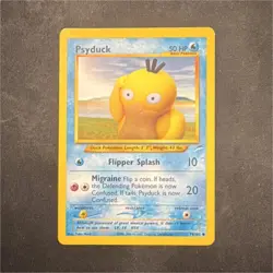 Nintendo Psyduck 79/105 Neo Destiny Pokemon Card 50 HP Flipper Splash Migraine - Image 1