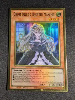 Yugioh - Ghost Belle & Haunted Mansion MAGO-EN012 1st Edition Premium Gold NM - Image 1