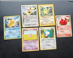 6x Diverse Pokemon Vintage Pokemon Karten Sammlung | WOTC | Pikachu, Enton Etc. - Image 1