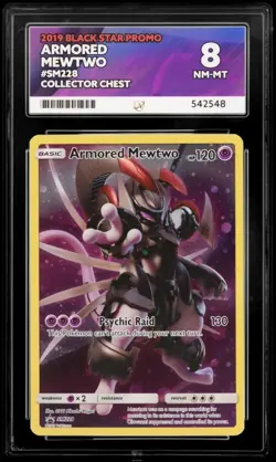 Pokemon TCG Armored Mewtwo SM228 Black Star Promo - Ace 8 NM - Image 1
