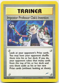 Pokemon TCG Impostor Professor Oak's Invention Neo Destiny Rare 094/105 - Image 1