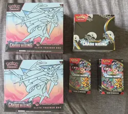 Chaos Rising Pokemon Center Bundle 1x Booster Box, 2x Bundles, 2x PC ETB - Image 1