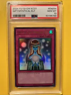 YuGiOh GIFT OF THE MYSTICAL ELF #KC01-EN054🔥PSA 10 GEM🔥UNLIMITED ED-ULTRA RARE - Image 3