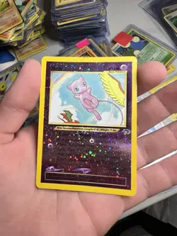 SWIRL 2001 Pokemon Southern Islands Mew Promo 1/18 Reverse Holo Foil WOTC - Image 3