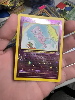 SWIRL 2001 Pokemon Southern Islands Mew Promo 1/18 Reverse Holo Foil WOTC - Image 4