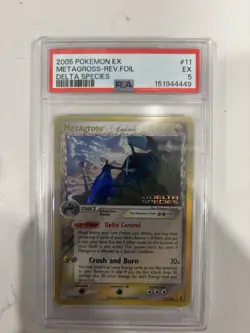 Metagross 11/113 Delta Species Reverse Holo Rare PSA 5 Graded Pokemon TCG - Image 1
