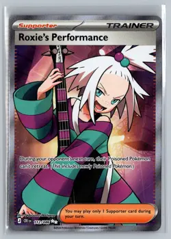 ROXIE'S PERFORMANCE 112/086 ME04: CHAOS RISING POKEMON NM - Image 1