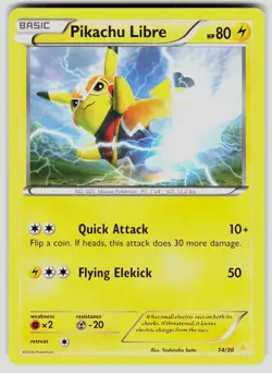 Pokemon XY Trainer Kit: Pikachu Libre (14 - Non-Holo) 14/30 LP - Image 1