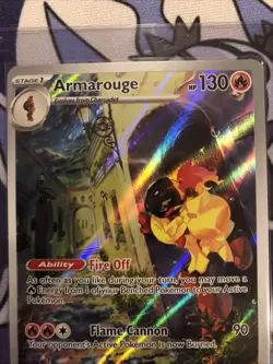 Armarouge 203/198 Illustration Rare Scarlet & Violet Pokemon Near Mint - Image 2