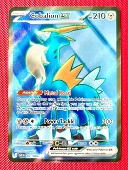 Cobalion Ex 103/086 Ultra Rare Full Art Chaos Rising Pokemon TCG NM - Image 1