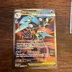 Mega Greninja Ex Full Art 100/086 English Pokemon TCG Chaos Rising - Image 1