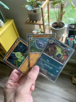 Pokemon Paldea Evolved Larvitar Pupitar Tyranitar Evolution Set Holo Rare Lot - Image 1