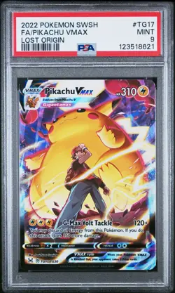 Pokemon Pikachu Vmax Lost Origin TG17/TG30 PSA 9 Mint - Image 1