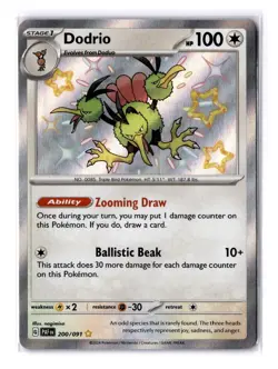 Dodrio - 200/091 Scarlet & Violet Paldean Fates Shiny Rare - NM - POKEMON TCG - Image 1