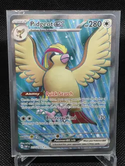 Pokemon TCG Pidgeot EX 217/197 Obsidian Flames Ultra Rare Full Art Holo MP - Image 1