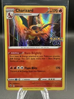 Charizard 010/078 - Pokemon GO - Holo Pokemon TCG NM - Image 1