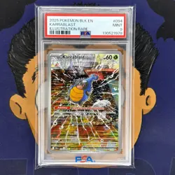 PSA 9 MINT 2025 Pokemon Black Bolt KARRABLAST #094 Illustration Rare - Image 2