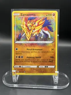 Zamazenta - 102/185 Vivid Voltage AMAZING RARE Pokemon - NM/MINT - Image 1