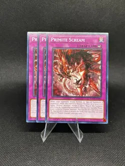 Yugioh! TCG - Primite Scream SUDA-EN076 Supreme Darkness- 1st Ed - X3 Playset - Image 1