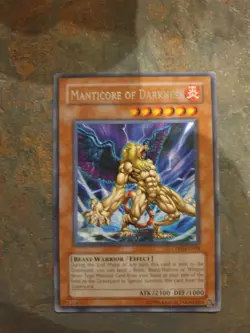 YUGIOH MANTICORE OF DARKNESS RARE CP03-EN008 NM - Image 1