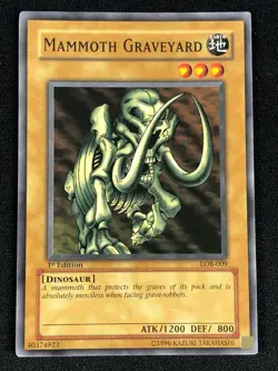 YUGIOH MAMMOTH GRAVEYARD LON-009 1ST NA PRINT (NM) - Image 1
