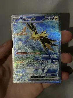 Zapdos ex 202/165 Sv: Scarlet & Violet 151 Holo POKEMON TCG CARD - Image 1