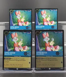 Disney Lorcana Little Sister - Responsible Rabbit 163/204 Cold Foil Jafar 4 Card - Image 1