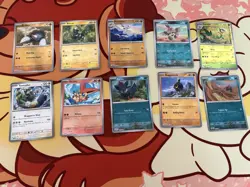 Pokemon Ten Card Lot Of Poke Ball Holos From Black Bolt And White Flare NM - Image 1