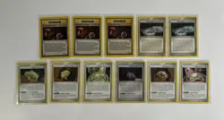 Pokemon Fossil Trainer 11 Card Lot - Mysterious, Claw, Dome, Armor, Skull - LP - Image 1