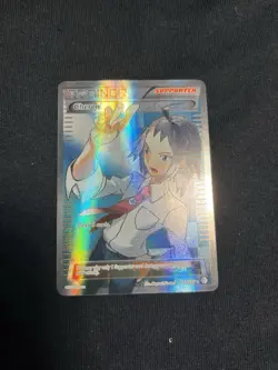 Cheren 148/149 Pokemon Card TCG Boundaries Crossed Set Full Art Light Played - Image 1