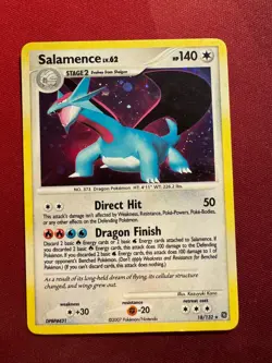 SALAMENCE 18/132 Secret Wonders DOUBLE SWIRL + HOLO BLEED rare Pokemon TCG card - Image 1