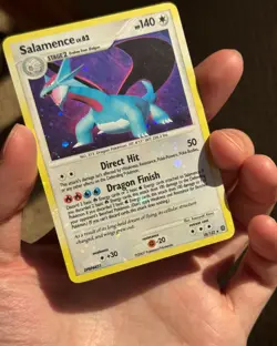 SALAMENCE 18/132 Secret Wonders DOUBLE SWIRL + HOLO BLEED rare Pokemon TCG card - Image 4