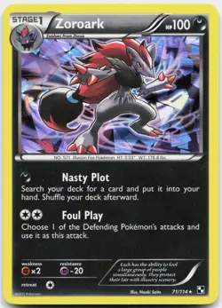 Zoroark - 71/114 (Cracked Ice Holo) 071/114 Holo Blister Exclusives Pokemon NM - Image 1