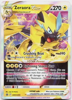 Zeraora VSTAR SWSH265 Holo Promo Sword & Shield Promo Pokemon Near Mint - Image 1