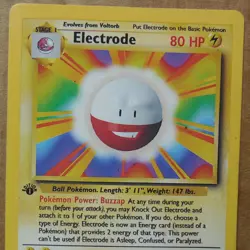 Electrode 21/102 Rare Non-Holo 1st Edition Base Set Pokemon Card MP - Image 2