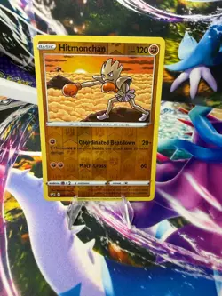 HITMONCHAN 095/202 SWORD & SHIELD Reverse Holo Uncommon Pokemon - Image 1
