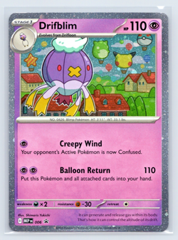 Drifblim - MEP006 - Pokemon Mega Evolution Prerelease Holo Promo NM - Image 1