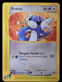 Dratini 107/165 Non Holo Pokemon Expedition E-Reader Pokemon VINTAGE LP - Image 1