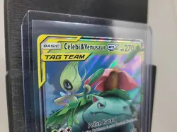 Pokemon TCG Celebi & Venusaur GX 1/181 Sm-Team Up Tag Team Ultra Rare LP - Image 3
