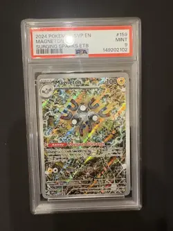 2024 POKEMON SVP EN-SV BLACK STAR PROMO #159 MAGNETON PSA 9 - Image 1