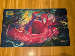 Official Pokemon TCG playmat featuring Gengar from the Team Challenge series. - Image 1